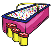 Water tank with steps next to it