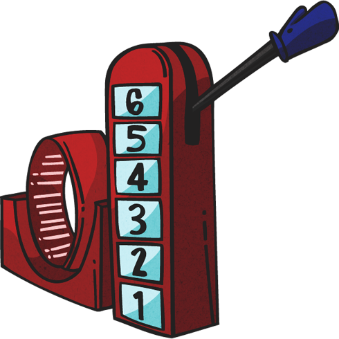 Hamster whell with a hand lever and 6 different levels