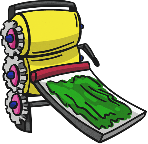 Torture machine with slime on it